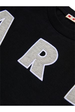 t-shirt in cotone nero MARNI KIDS | M01733M00RF0M90E